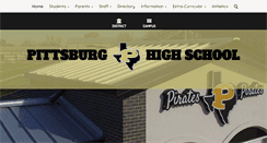 Desktop Screenshot of hs.pittsburgisd.net