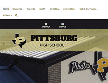 Tablet Screenshot of hs.pittsburgisd.net